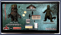 Godzilla vs Hedorah (1971) Three Figure Boxed Set from 5 Points - Godzilla manufactured by Mezco [Back]