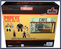 Popeye Deluxe Boxed Set from 5 Points - Popeye manufactured by Mezco [Back]