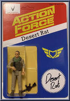 Desert Rat (3 3/4" Scale) from Action Force - Exclusives manufactured by Valaverse [Front]