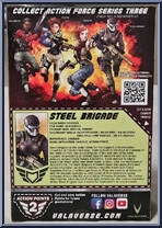 Steel Brigade (Female) from Action Force - Series 3 manufactured by Valaverse [Back]