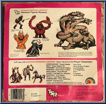 Five-Headed Hydra  from Advanced Dungeons & Dragons - Bendable manufactured by LJN [Back]