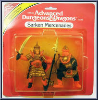 Sarken Mercenaries  from Advanced Dungeons & Dragons - PVC Figures manufactured by LJN [Front]