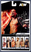 Jay White from AEW - Unmatched - Series 11 manufactured by Jazwares [Back]