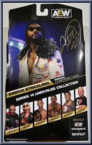 Swerve Strickland from AEW - Unrivaled - Series 14 manufactured by Jazwares [Back]