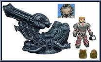 Space Jockey (with Capt. Dallas and Alien Eggs) from Alien - Minimates - Sets manufactured by Diamond Select [Loose]