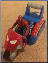 Rip 'n Rev Cycle from Amazing Spider-Man - Vehicles manufactured by Toy Biz [Loose]