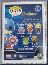 Captain America from Avengers - Avengers Pop! manufactured by Funko [Back]