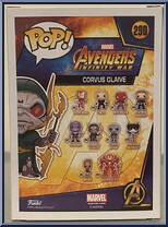 Corvus Glaive from Avengers - Avengers Infinity War Pop! manufactured by Funko [Back]