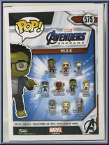 Hulk from Avengers - Avengers Endgame Pop! manufactured by Funko [Back]
