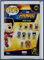 Iron Man (Mark L) (Unmasked) from Avengers - Avengers Infinity War Pop! manufactured by Funko [Back]