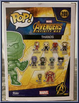 Thanos (Gauntlet) (Green Chrome) (Special Edition) from Avengers - Avengers Infinity War Pop! manufactured by Funko [Back]