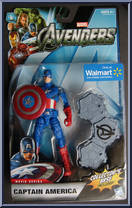 Captain America from Avengers - Movie Series - Wal-Mart manufactured by Hasbro [Front]