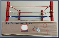 Wrestling Ring from AWA - Accessories manufactured by Remco [Loose]