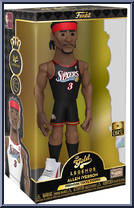 Allen Iverson (Sixers) (Black Jersey) from Basketball - Vinyl Gold - 12" Scale manufactured by Funko [Front]