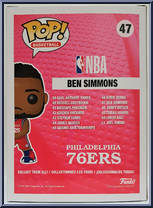 Ben Simmons from Basketball - Pop! Vinyl Figures manufactured by Funko [Back]
