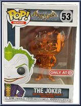 Joker (Orange Chrome) from Batman - Batman Arkham Asylum Pop! manufactured by Funko [Front]