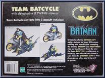 Team Batcycle (Blue) from Batman - Mission Masters - Vehicles manufactured by Hasbro [Back]
