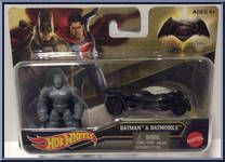 Batman & Batmobile from Batman v Superman - Hot Wheels manufactured by Mattel [Front]