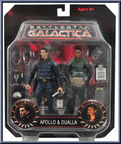 Apollo / Dualla from Battlestar Galactica - 2-Packs manufactured by Diamond Select [Front]