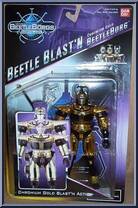 Chromium Gold BeetleBorg from Beetleborgs Metallix - Beetle Blast'N manufactured by Bandai [Front]