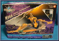 Mega Spectra Chronium Gold from Beetleborgs Metallix - Sector Cycles manufactured by Bandai [Front]