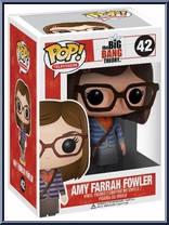 Amy Farrah Fowler (Blue Shirt / Green Shoes) from Big Bang Theory - Pop! Vinyl Figures manufactured by Funko [Front]