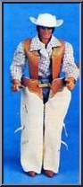 Cowboy (White Chaps) from Big Jim - Old West Outfits manufactured by Mattel [Loose]