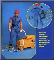 Ground Crew (Mechanic) from Big Jim - Spy Pack manufactured by Mattel [Loose]