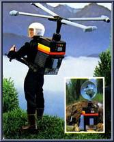 Gyrocopter & Detection Backpack from Big Jim - Spy Accessories manufactured by Mattel [Loose]
