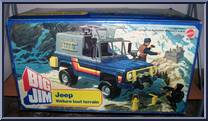 Off-Road (Safari) Jeep (Blue) from Big Jim - Spy Vehicles manufactured by Mattel [Front]