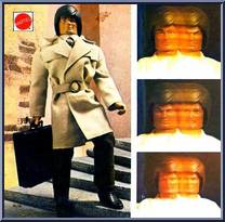 Secret Agent 004 (3 Faces) (Brown Pants) Action Figure