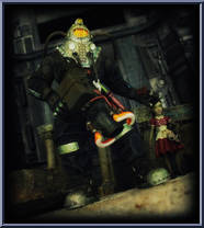 Subject Omega & Little Sister / Bunny Splicer Mask from Bioshock 2 - Box Sets manufactured by Neca [Loose]
