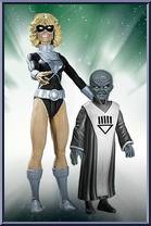 Terra & Scar (Black Lantern) from Blackest Night - Series 7 manufactured by DC Direct [Loose]