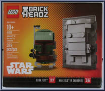 Boba Fett #27 / Han Solo in Carbonite #28 from BrickHeadz - Star Wars manufactured by Lego [Front]