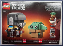 Child #113 / Mandalorian #114 from BrickHeadz - Star Wars manufactured by Lego [Back]