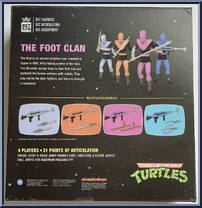 Foot Clan (4-Pack) from Bst Axn - Teenage Mutant Ninja Turtles manufactured by Loyal Subjects [Back]