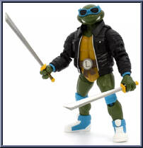 Leonardo (Leather Jacket) (Street Style) from Bst Axn - Teenage Mutant Ninja Turtles manufactured by Loyal Subjects [Loose]