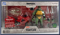 Raphael (with Motorcycle) (Red) from Bst Axn - Teenage Mutant Ninja Turtles manufactured by Loyal Subjects [Front]