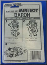 Baron from Convertors - American Mini Bots manufactured by Select [Back]