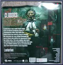 Leatherface (Texas Chainsaw Massacre) from Cult Classics - Series 2 manufactured by Neca [Back]