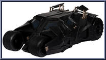 Lucius Fox & Tumbler (Gold Label) from DC Multiverse - Dark Knight manufactured by McFarlane [Loose]