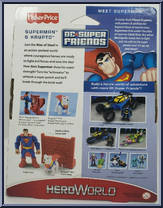 Superman from DC Super Friends - HeroWorld manufactured by Fisher-Price [Back]