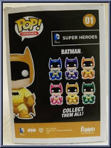 Batman (Yellow) from DC Super Heroes - Pop! Vinyl Figures manufactured by Funko [Back]