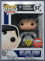 White Lantern: Superman (Glows in the Dark) from DC Super Heroes - Pop! Vinyl Figures manufactured by Funko [Front]