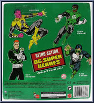 Kyle Rayner from DC Super Heroes - Retro-Action manufactured by Mattel [Back]