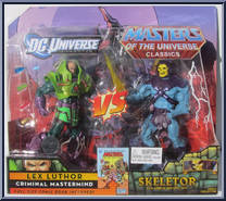 Lex Luthor vs. Skeletor from DC Universe vs Masters of the Universe - Basic Series manufactured by Mattel [Front]