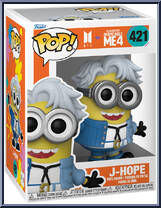 J-Hope (Minion) from Despicable Me 4 - Pop! Vinyl Figures manufactured by Funko [Front]