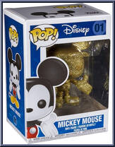 Mickey Mouse (Gold Glitter) (Diamond) from Disney - Disney Universe Pop! manufactured by Funko [Front]