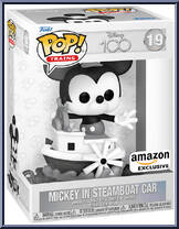 Mickey in Steamboat Car (Trains) from Disney - 100th Pop! manufactured by Funko [Front]