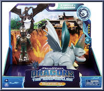 D'Angelo + Plowhorn from Dragons - Nine Realms - Adventure Sets manufactured by Spinmaster [Front]